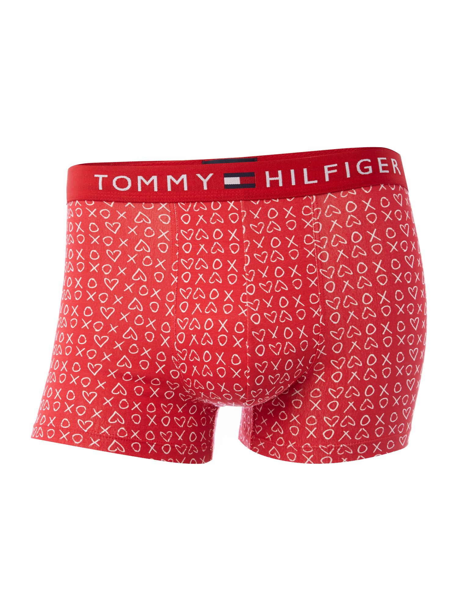 Tommy Hilfiger Hearts and Crosses Underwear Trunk in Red for Men Lyst