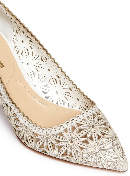 laser cut leather shoes