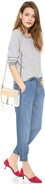 blue chambray pants