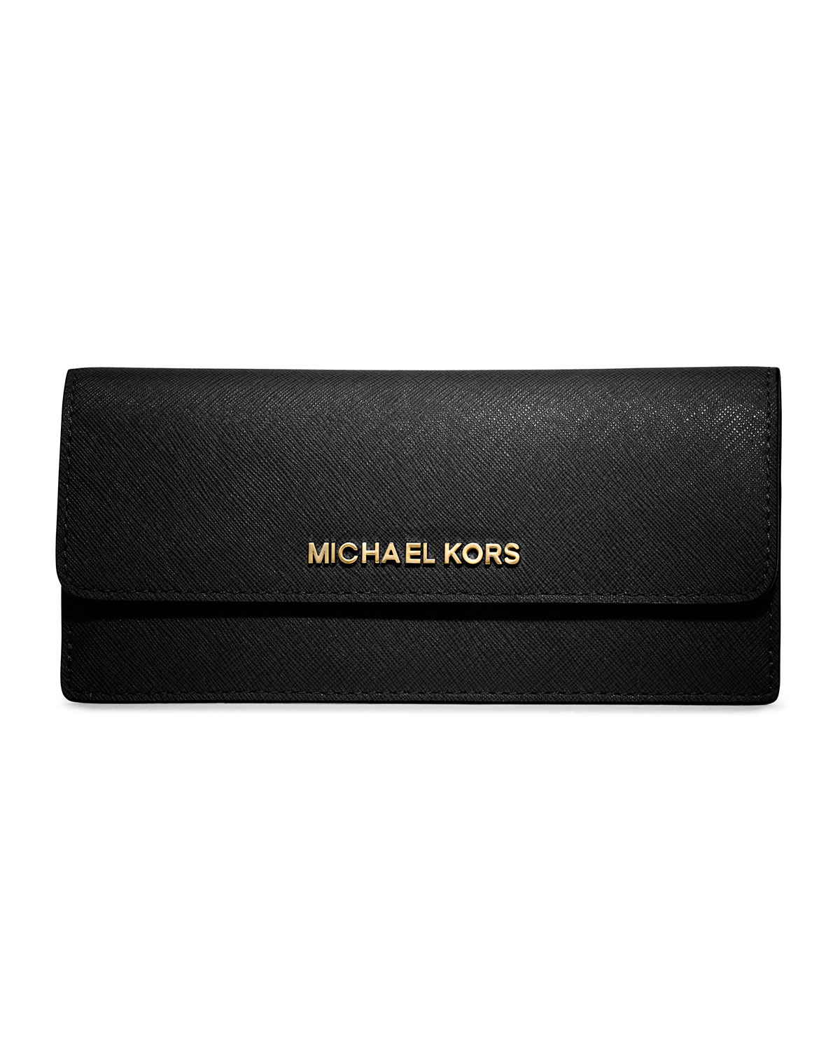 Michael Kors Michael Jet Set Travel Flat Wallet in Black