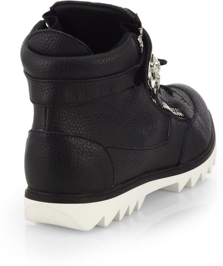 giuseppe zanotti spiked platform sneakers