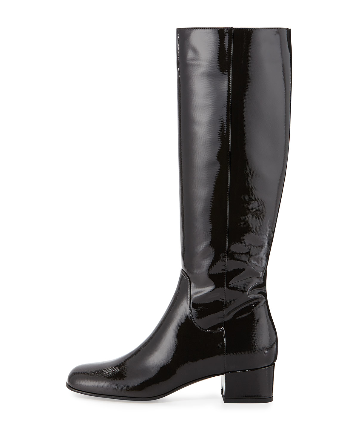 Lyst Aquatalia Larkin Patent Leather Knee High Boots In Black