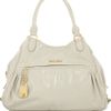 Miu Miu Bugatti Glazed Leather Tote in White