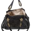 Chloé Small Paraty Waxed Leather Shoulder Bag in Black - Lyst