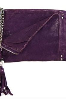 Olivia Harris Olivia Harris Violet Zip Pocket Clutch - Lyst