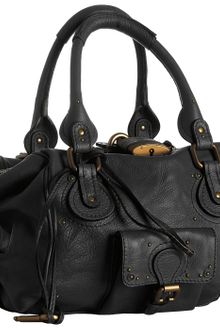 Chloé Black Leather Paddington Medium Satchel - Lyst