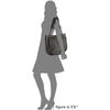 Jimmy Choo Gunmetal Pebbled Leather Nica Chain Link Shoulder Bag in Silver (gunmetal)