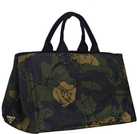 prada camouflage tote