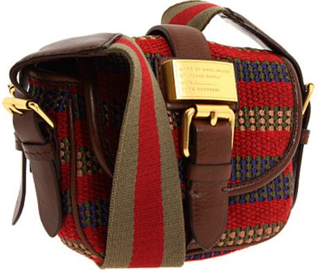 Marc By Marc Jacobs Saddlery Striped Perfect Purse in Red (cabernet) | Lyst