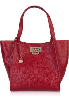 DKNY Textured Leather Shopper - Lyst