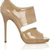 Jimmy Choo Private Patentleather Sandals in Beige (nude) - Lyst