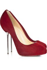 Christian Louboutin Big Lips 120 Calf Hair Pumps