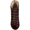 Jimmy Choo Bordeaux Suede and Snakeskin Kassidy Peep Toe Booties in Purple (bordeaux) - Lyst