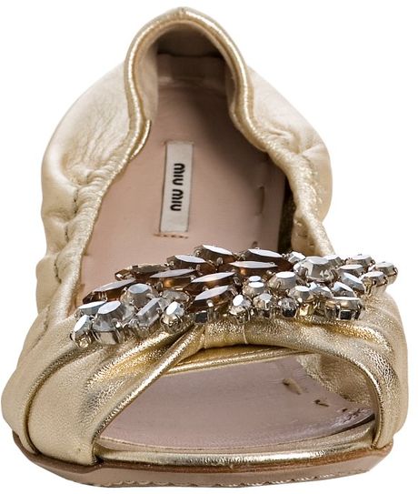 miu miu jeweled flats
