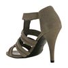 Pour La Victoire Grey Suede Erica Sandals in Gray (grey) - Lyst