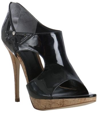 Dior Black Patent Lolita Cutout Platform Sandals - Lyst
