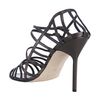 Manolo Blahnik Coffee Leather Amacha Strappy Sandals in Brown (coffee) - Lyst