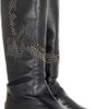 Jimmy Choo Wylie Leather Kneehigh Boots in Black - Lyst