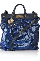 Marc Jacobs Duffy Sequined Leather Tote