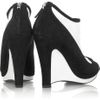 Fendi Suede Wedge Shoe Boots in Black - Lyst