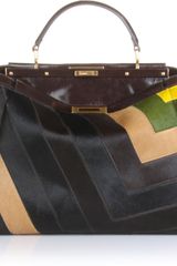 Fendi Striped Calf-hair Peekaboo