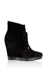Kors By Michael Kors Channing Suede Wedge Ankle Boot