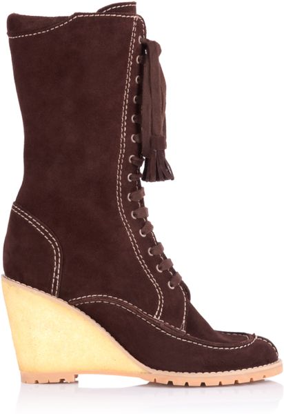 lace up boot wedges