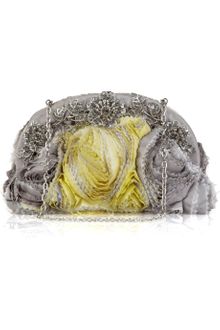 Valentino Corsage Chiffon Clutch - Lyst