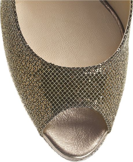 jimmy choo gold slingbacks