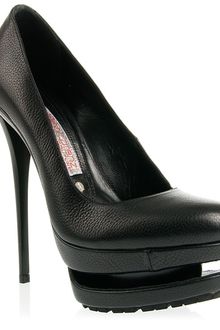 Gianmarco Lorenzi Leather Court Shoes with Double Platform - Lyst