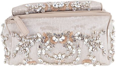 silver sequin clutch purse