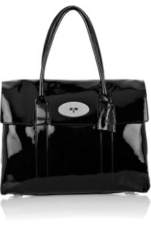 Mulberry Bayswater Patent-leather Laptop Bag - Lyst