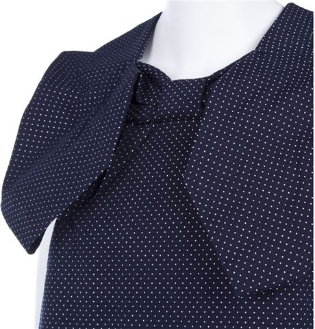 Navy Polka  Dress on Bernhard Willhelm Polka Dot Print Dress In Blue  Navy    Lyst