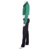 Diane Von Furstenberg Alphie Cropped Biker Jacket in Green - Lyst