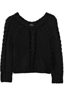 Edun Cropped Wool-blend Cable-knit Sweater - Lyst