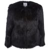 Halston Heritage Faux Fur Jacket in Black - Lyst