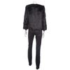 Halston Heritage Faux Fur Jacket in Black - Lyst