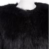 Halston Heritage Faux Fur Jacket in Black - Lyst