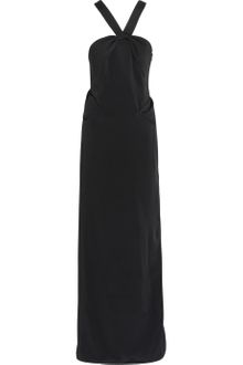 Jil Sander Flamant Crepe Halterneck Gown - Lyst