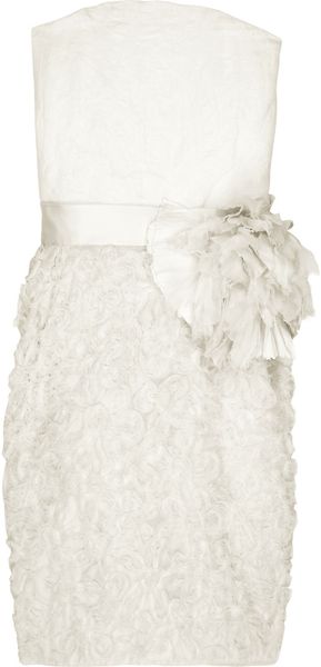 Lanvin Silk-blend Bustier Dress - Lyst