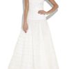 Lela Rose Strapless Embroidered Silkorganza Gown in White (ivory) - Lyst