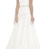 Lela Rose Strapless Embroidered Silkorganza Gown in White (ivory) - Lyst
