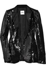 Moschino Cheap & Chic Sequined Satin Tuxedo Jacket