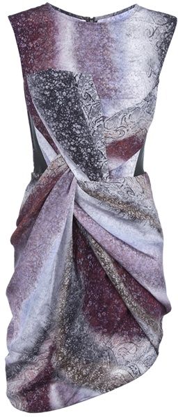 Peter Pilotto Crepe De Chine Aks Dress - Lyst