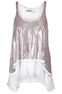 Sam & Lavi Celeste Layered Sequin Tank - Lyst