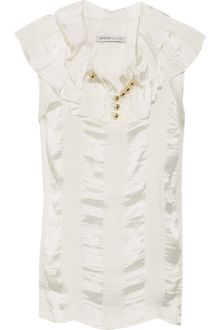 See By Chloé Satin Butterfly-collar Blouse - Lyst