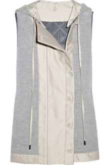 Stella McCartney Sleeveless Wool-blend and Cotton-twill Jacket - Lyst
