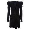 Balmain Structured Shoulder Feature Dress in Black - Lyst
