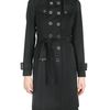Burberry Textured Tulle Trench Coat in Black - Lyst