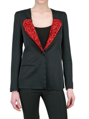 Emanuel Ungaro Viscose Sequin Lapel Jacket - Lyst